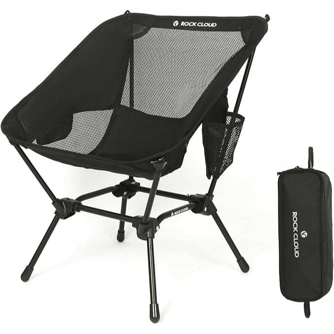 Rock Cloud Portable Black Camping Chair